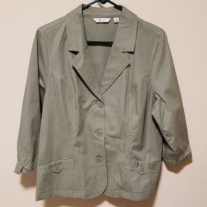 Denim & Co twill jacket size 16 A255325